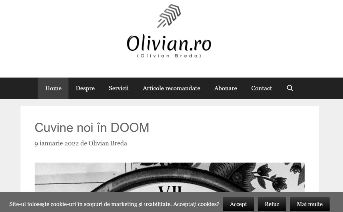 Screenshot Olivian.ro