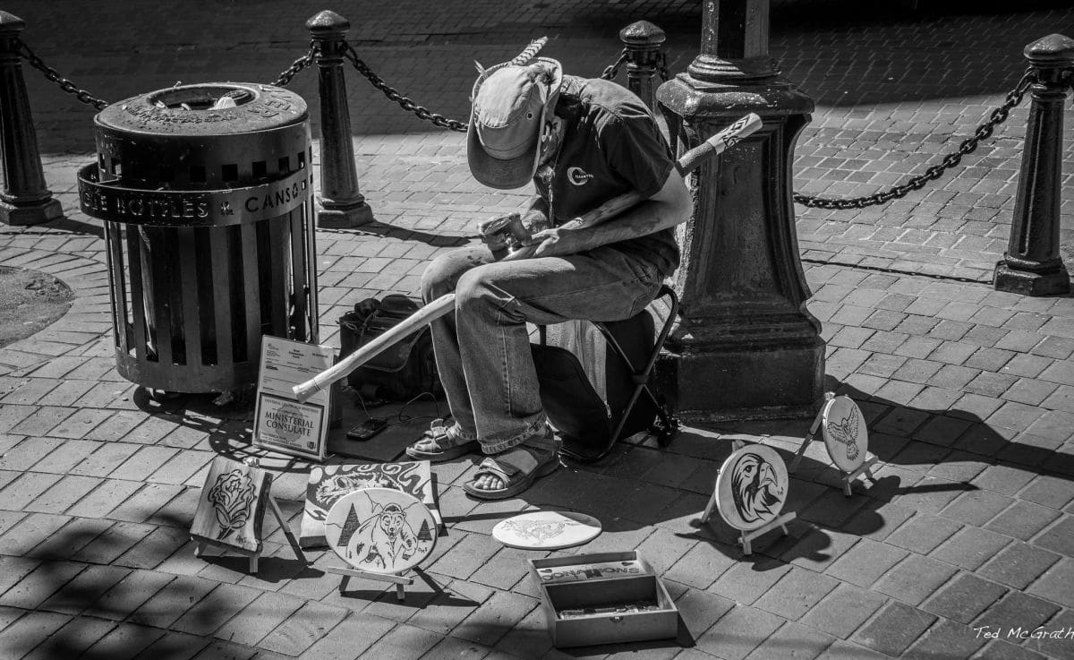 Ted McGrath - 2016 - Vancouver - Gastown - Burning it On
